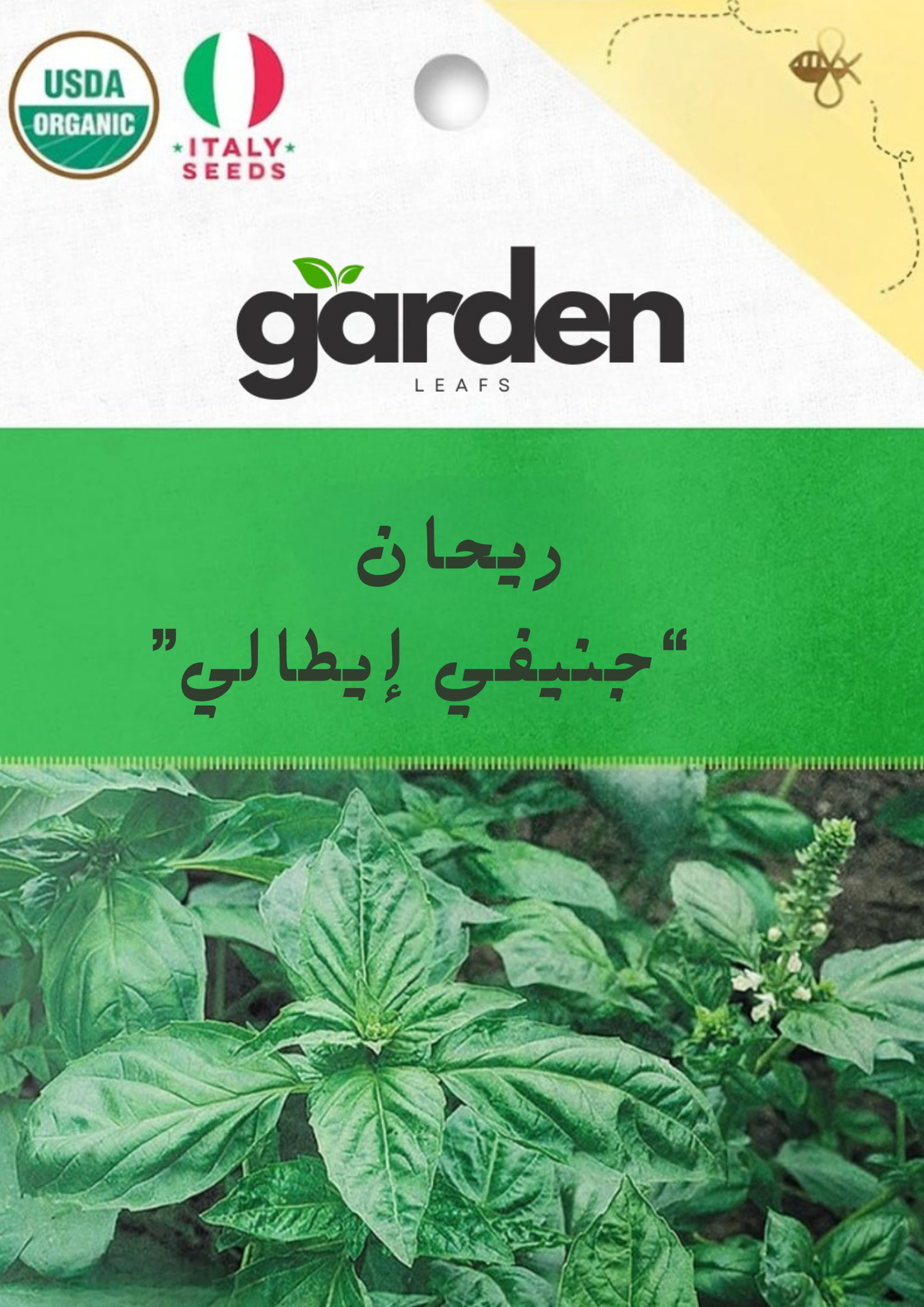 بذور الريحان الجنوفي الإيطالي